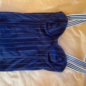 Zara Navy Striped Tank Top (NWOT)